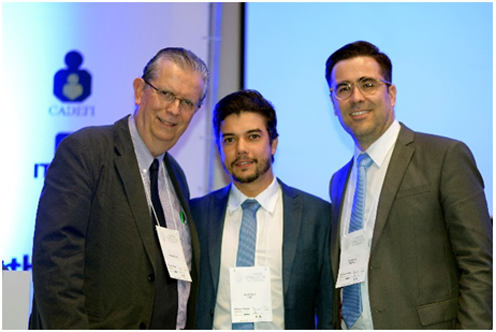 Ricardo Cruz, Marcelo Lins (presidente da jornada) e Gustavo Motta (vice-presidente)